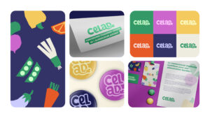 extrait de l'identité visuelle créée pour CELAD, association étudiante pour l'alimentation durable