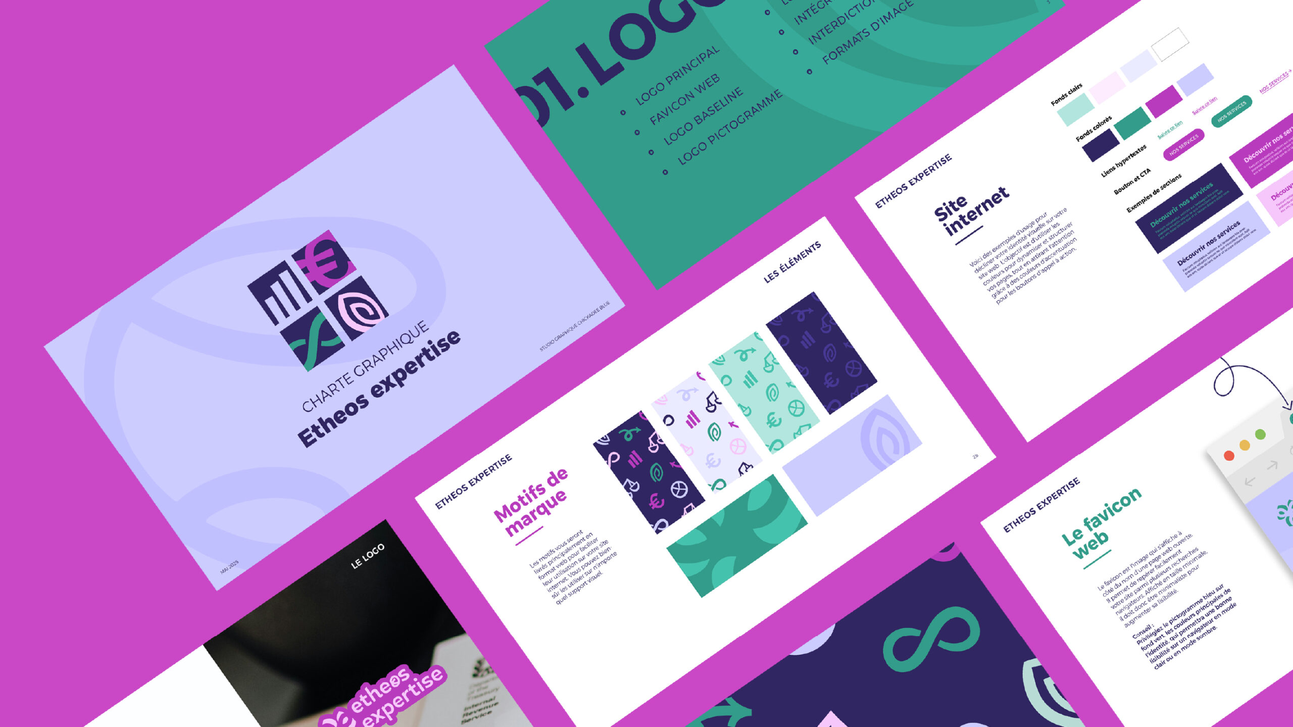 charte graphique du cabinet d'expertise comptable Etheos