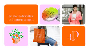 Identité visuelle pour un média sur l'entrepreneuriat féminin