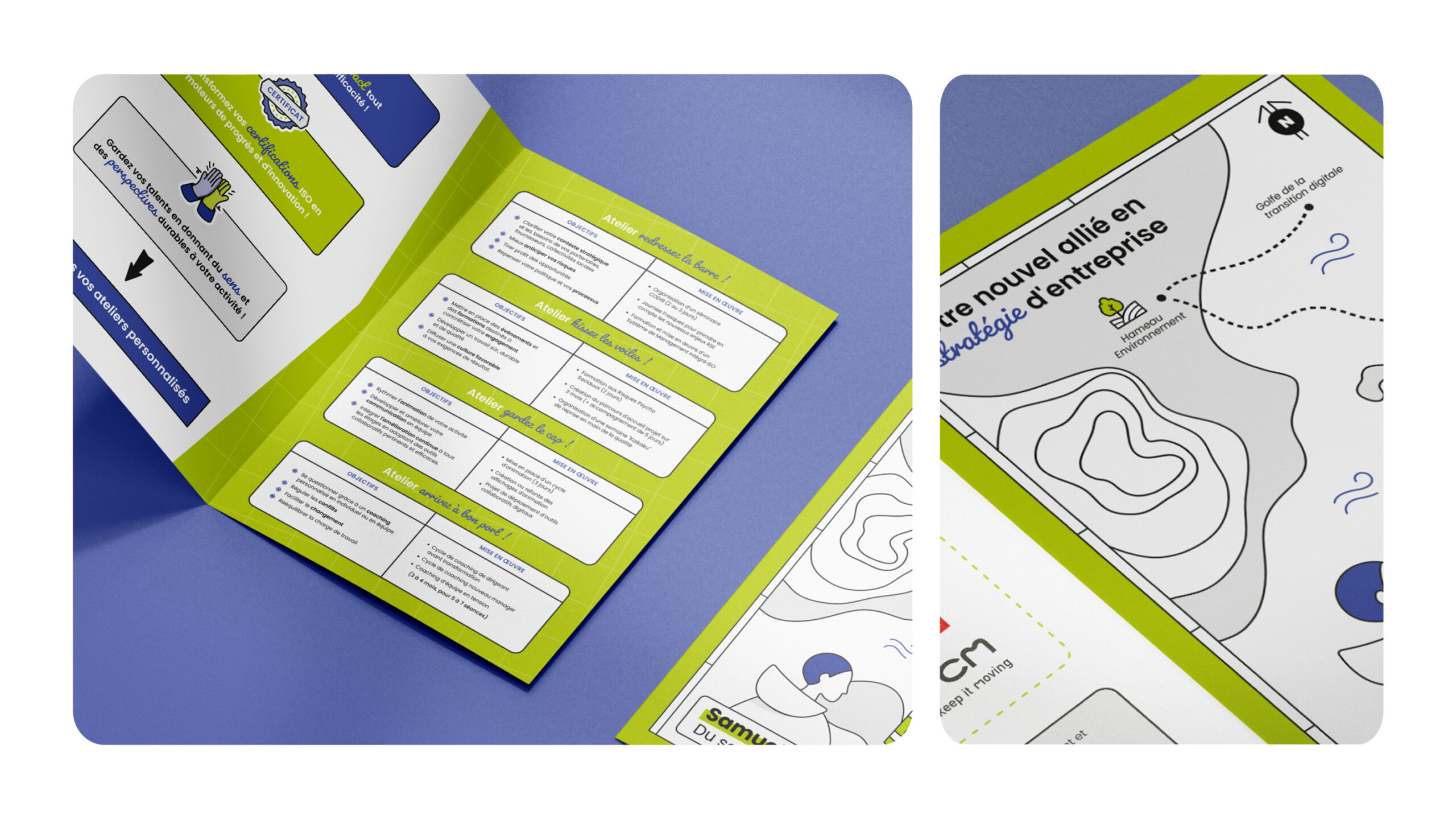 Identité visuelle et support pour du conseil stratégique