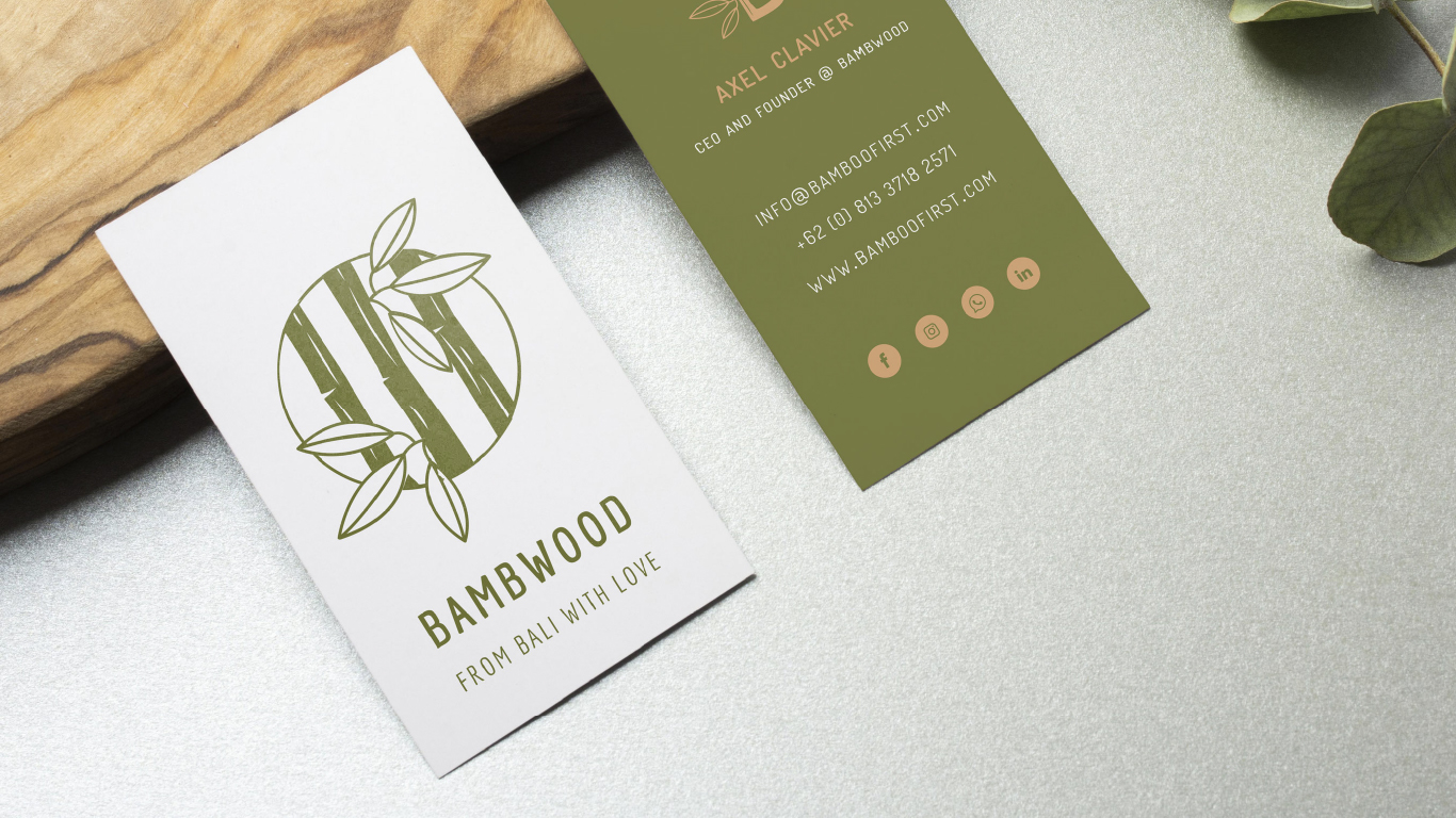 Cartes de visite Bambwood